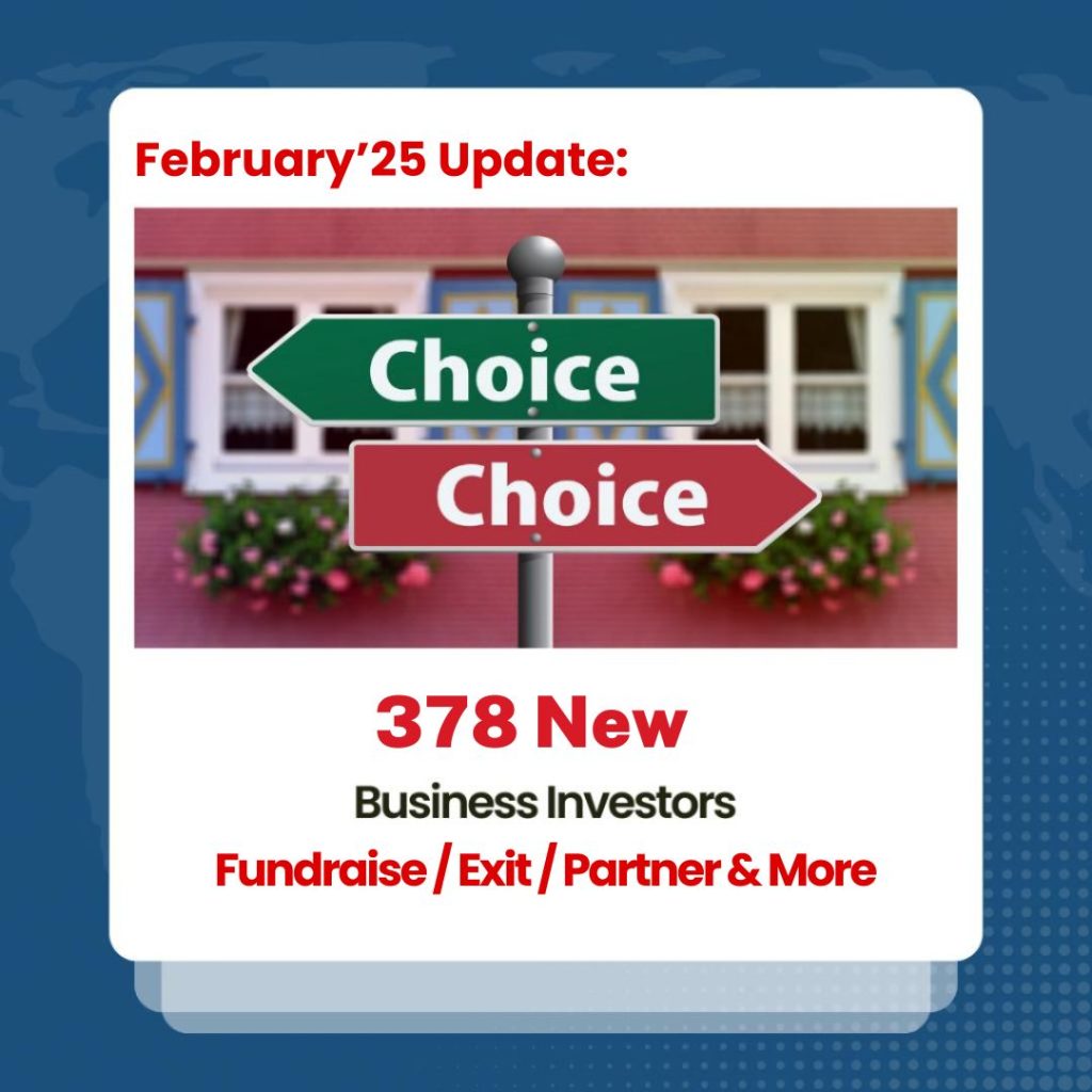 February 2025 Update: 378  New Business Investors Onboarded Indiabizforsale
