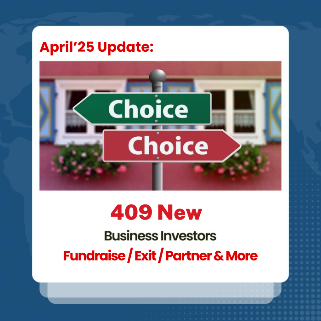April 2025 Investors Update: 409 New Investors and Buyers Joined IndiaBizForSale