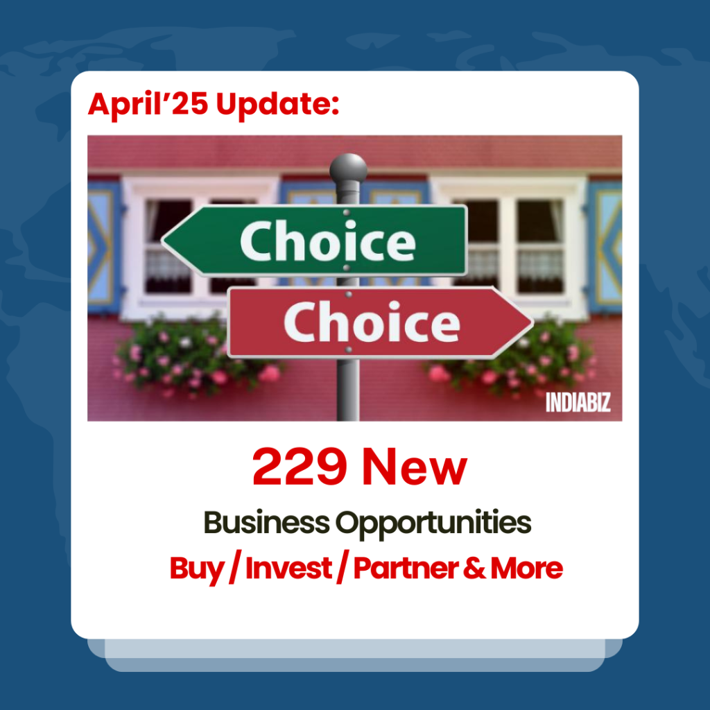 April 2025 Update: 229 New Business Opportunities Onboarded at Indiabizforsale