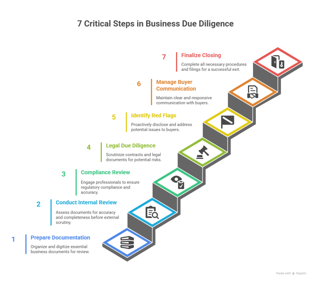 7 steps of successful business due diligence 