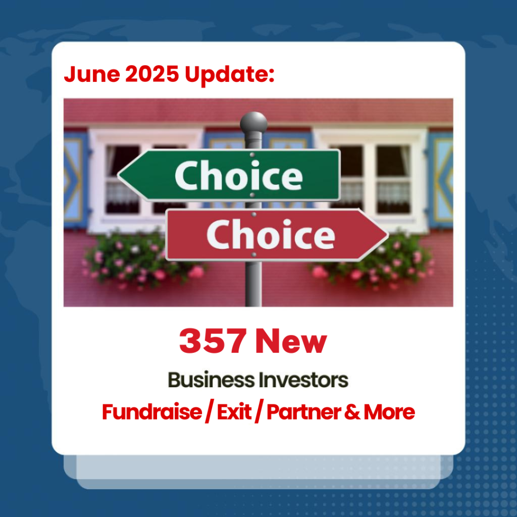 IndiaBizForSale Investor June 2025 Update 357 New Investors Added