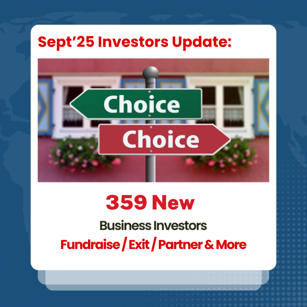 Sept’25 Investors Update – 359 New Members on IndiaBizForSale