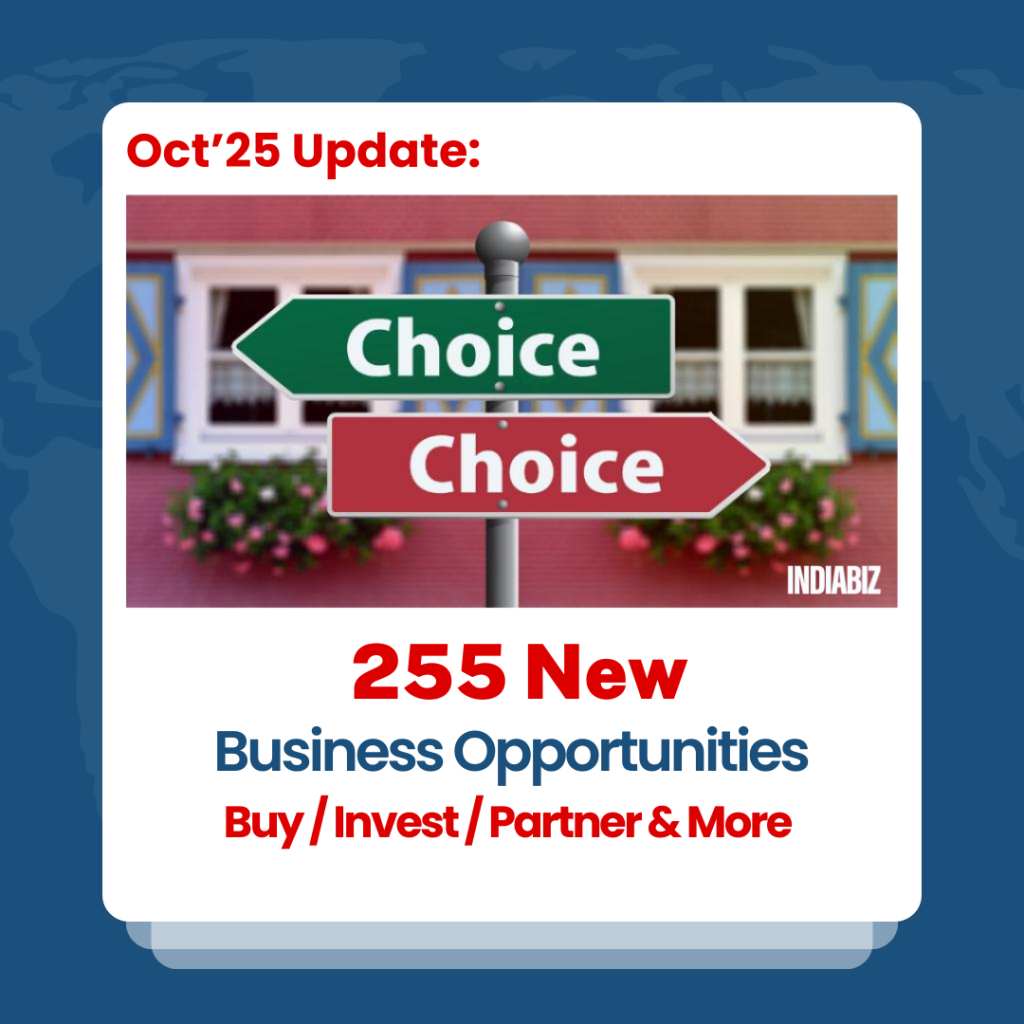 Oct’25 Business Update – 255 New Opportunities To Buy, Invest and Partner