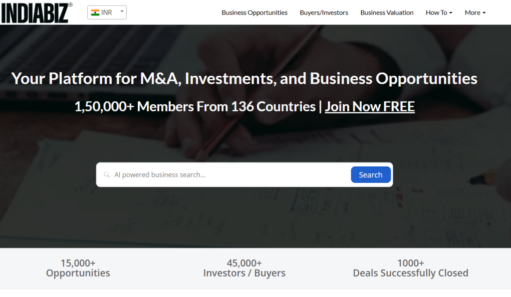 India's Most Preferred Business Buy and Sell Platform - IndiaBizForSale