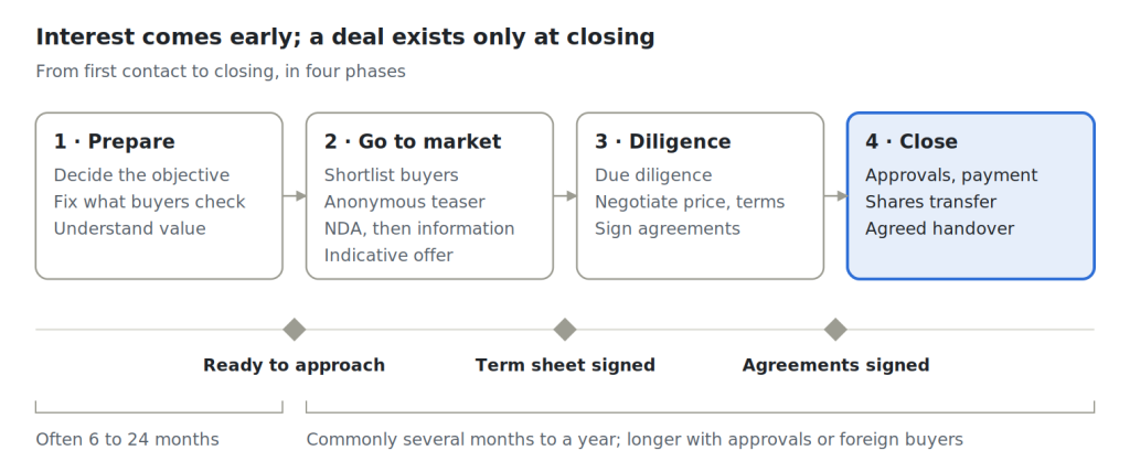 tech-M&A-process-four-phases